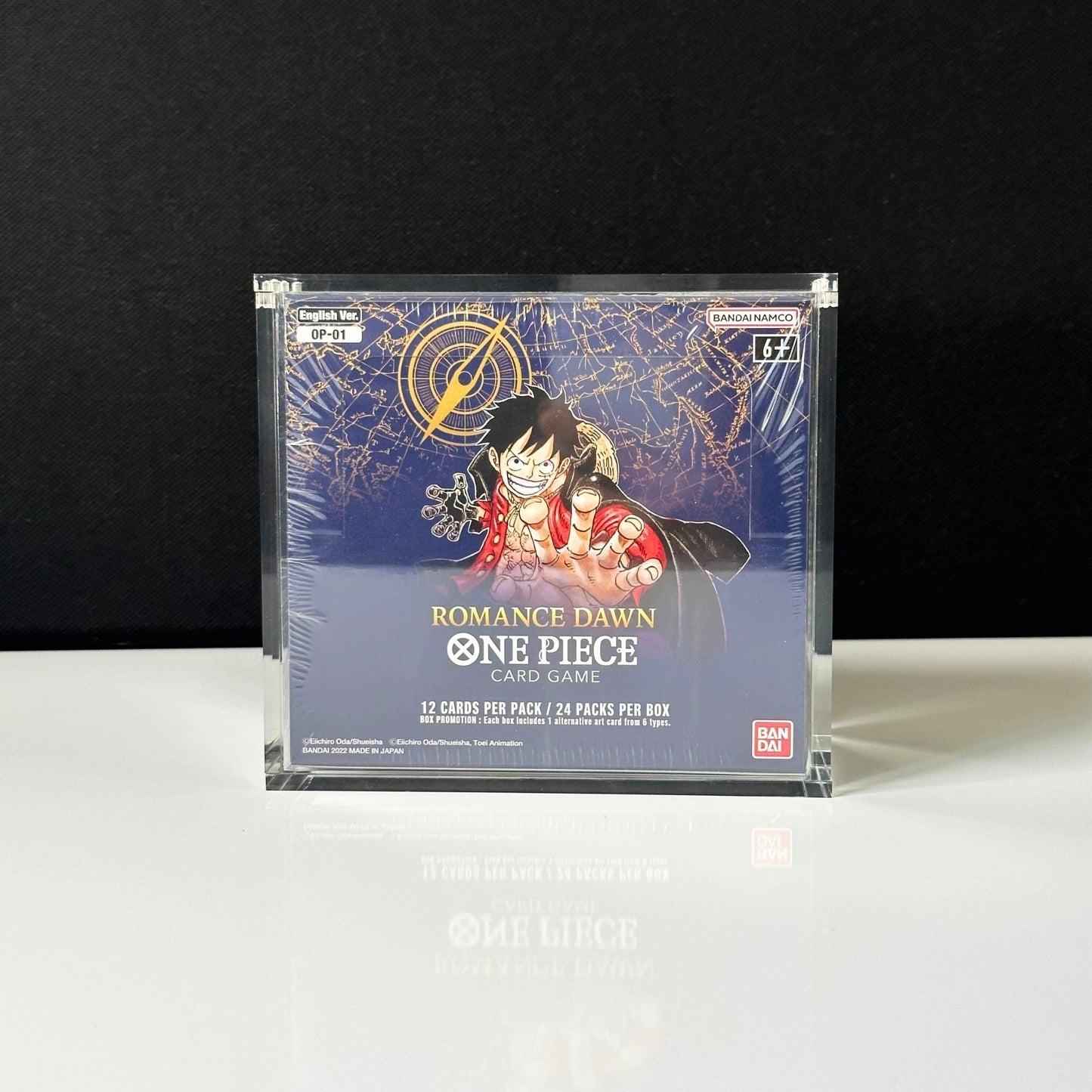 One Piece Slim Fit English OP01 - 2 Booster Box Acrylic Case With Magnetic Lid - Booster Box Acrylic Case - TCG Armour - ENG - OP1BB