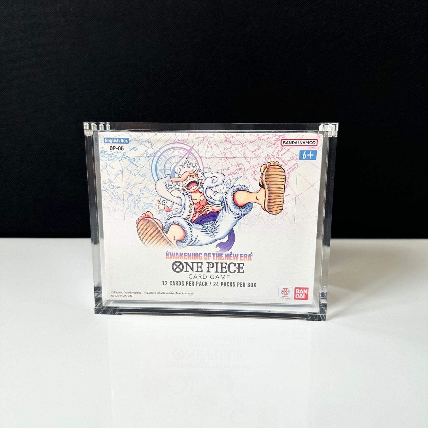 One Piece Slim Fit English OP01 - 2 Booster Box Acrylic Case With Magnetic Lid - Booster Box Acrylic Case - TCG Armour - ENG - OP3BB