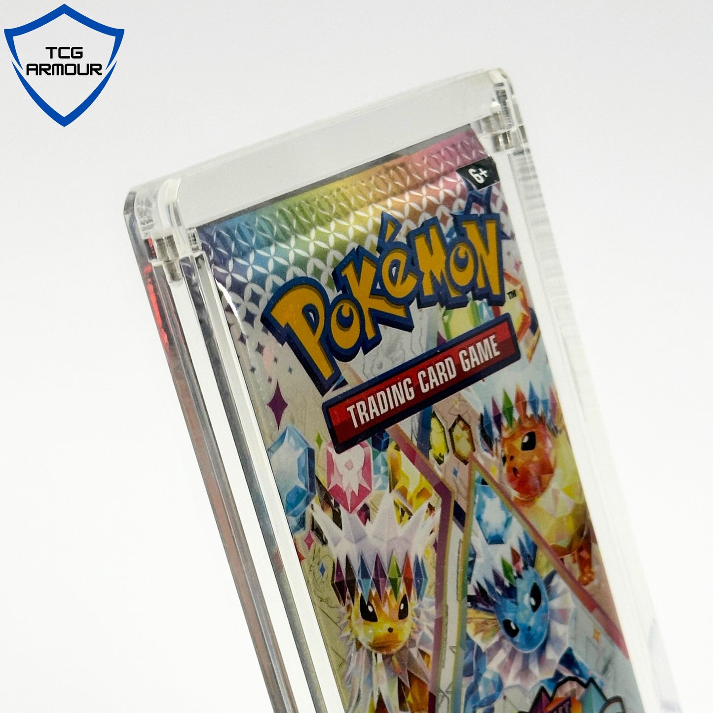 Pokemon Slim Fit English Single Booster Pack Acrylic Case With Magnetic Lid