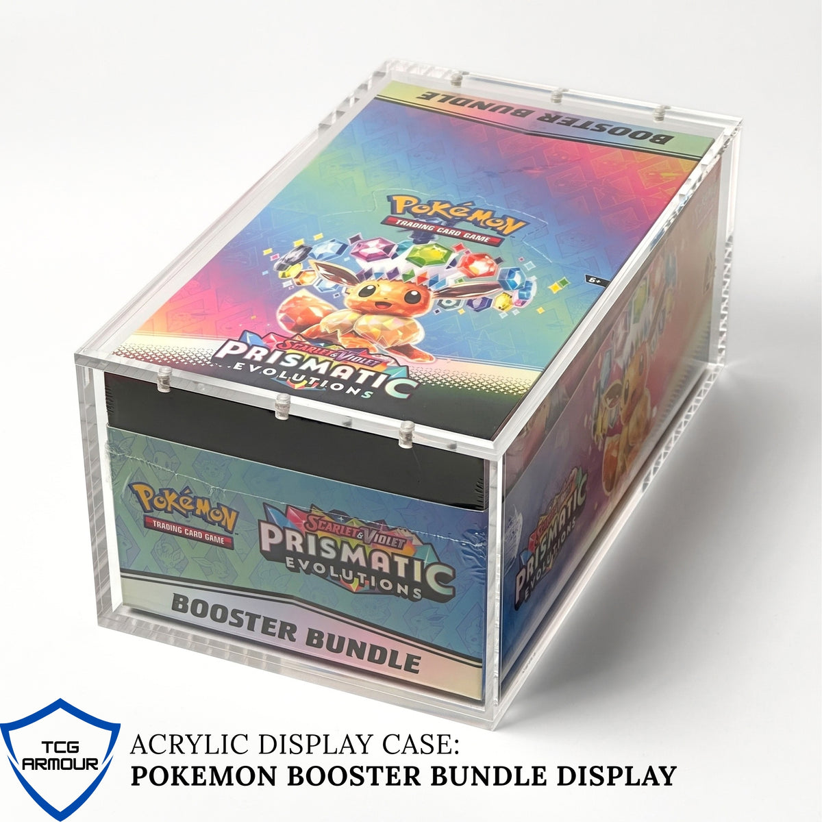 Pokemon New Booster Bundle Display Premium 5+8mm Acrylic Case With Magnetic Lid