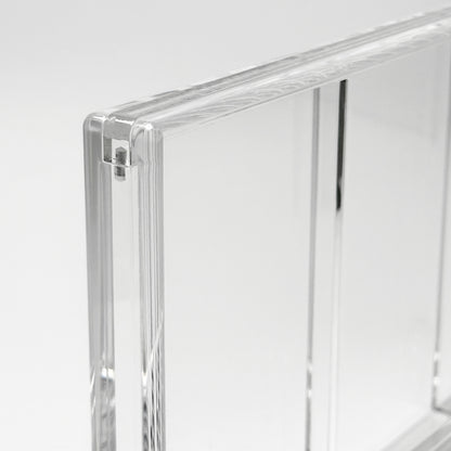 Premium 3 Frame PSA, CGC, TAG Graded Card Acrylic Case With Magnetic Lid