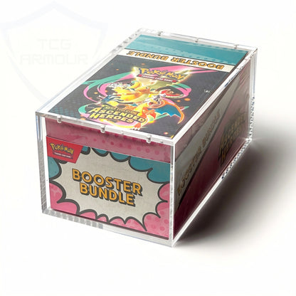 Pokemon New Booster Bundle Display Premium 5+8mm Acrylic Case With Magnetic Lid