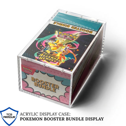 Pokemon New Booster Bundle Display Premium 5+8mm Acrylic Case With Magnetic Lid