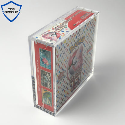Pokemon Slim Fit Japanese Booster Box Acrylic Case With Magnetic Lid