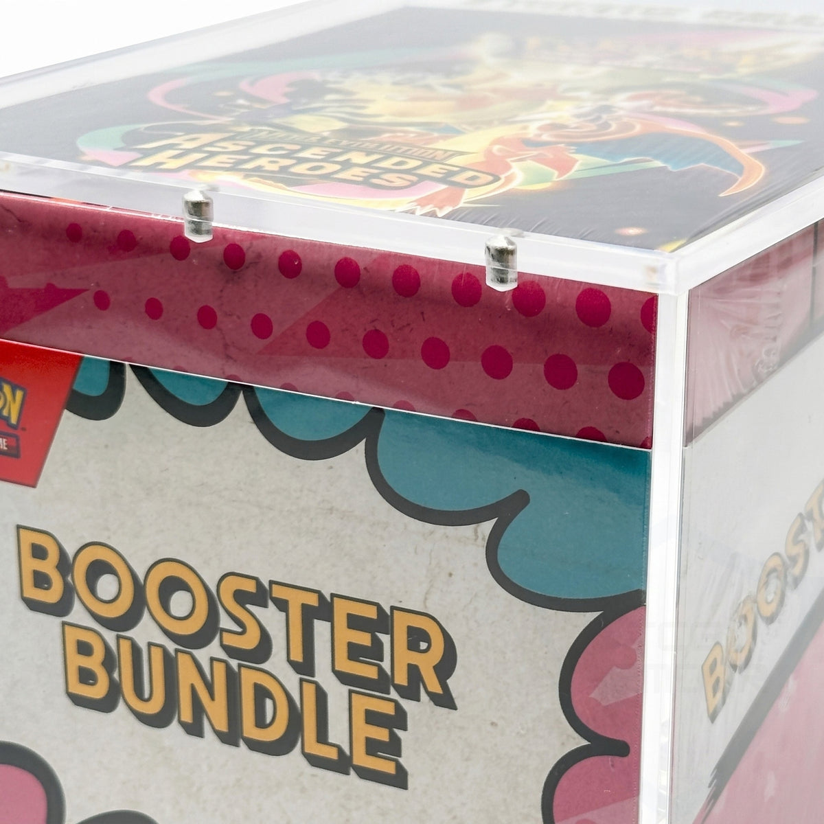 Pokemon New Booster Bundle Display Premium 5+8mm Acrylic Case With Magnetic Lid