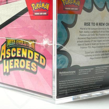 Pokemon New Booster Bundle Display Premium 5+8mm Acrylic Case With Magnetic Lid