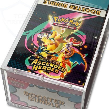 Pokemon New Booster Bundle Display Premium 5+8mm Acrylic Case With Magnetic Lid