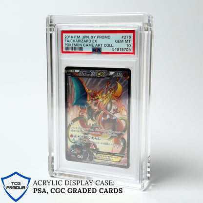 Premium PSA, CGC, TAG Graded Card Acrylic Case With Magnetic Lid