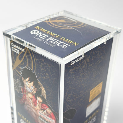 One Piece Slim Fit Japanese OP01 - 03 Booster Box Acrylic Case With Magnetic Lid
