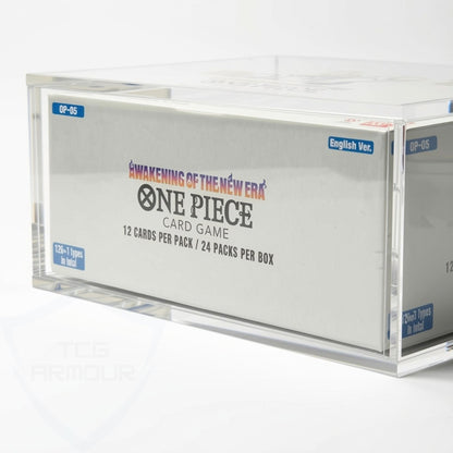 One Piece English OP03-13+ Booster Box Acrylic Case With Magnetic Lid - Booster Box Acrylic Case - TCG Armour - ENG-OP3BB-1
