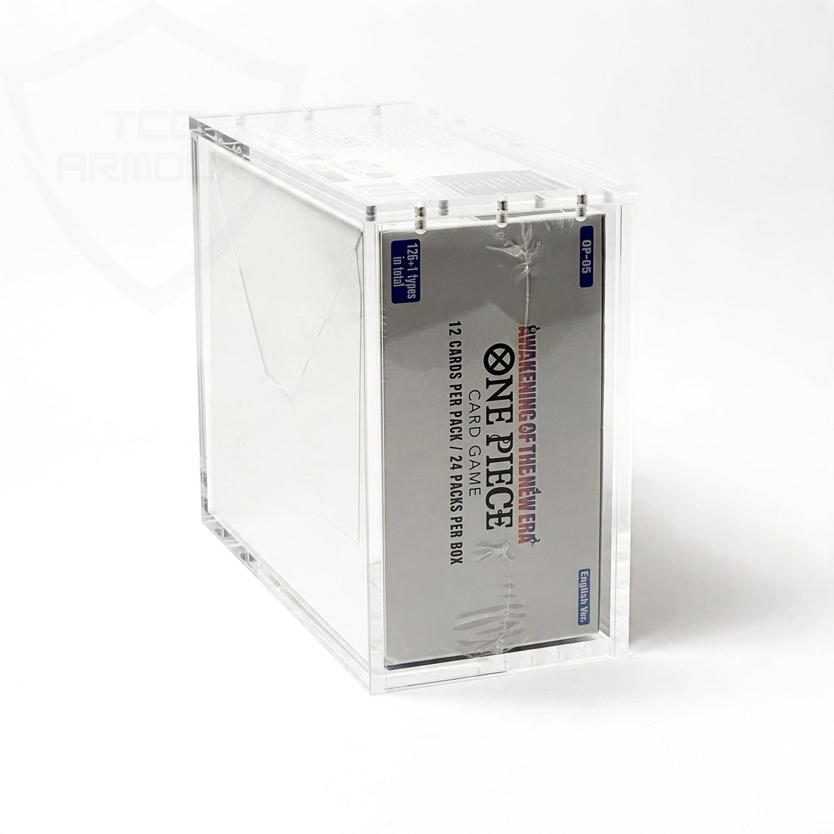 One Piece English OP03-13+ Booster Box Acrylic Case With Magnetic Lid - Booster Box Acrylic Case - TCG Armour - ENG-OP3BB-1