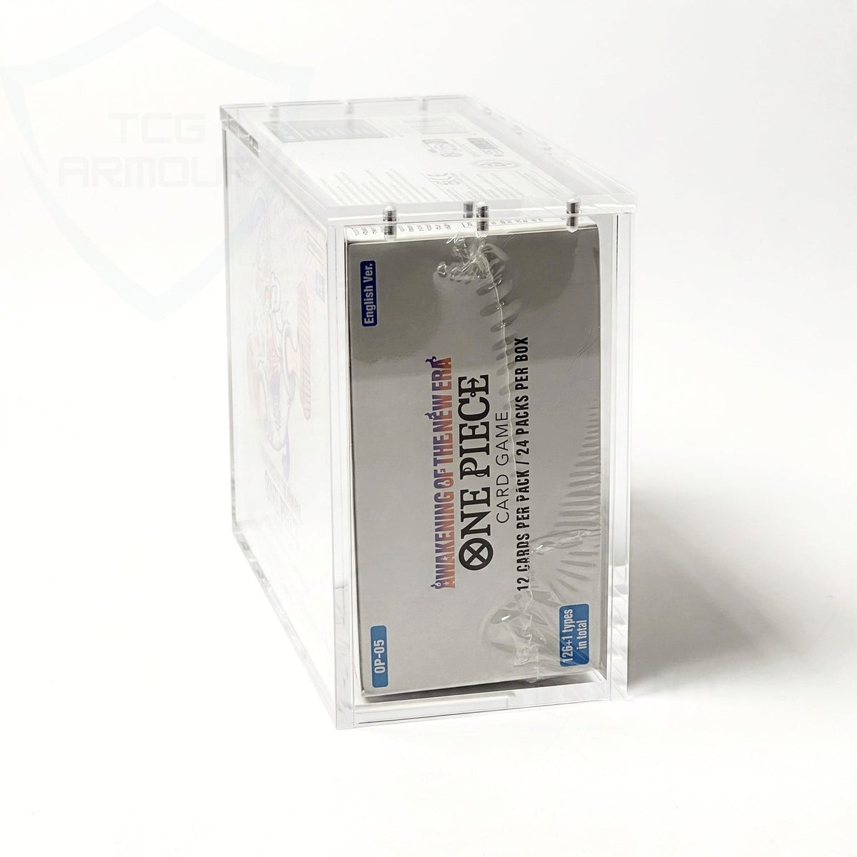 One Piece English OP03-13+ Booster Box Acrylic Case With Magnetic Lid - Booster Box Acrylic Case - TCG Armour - ENG-OP3BB-1