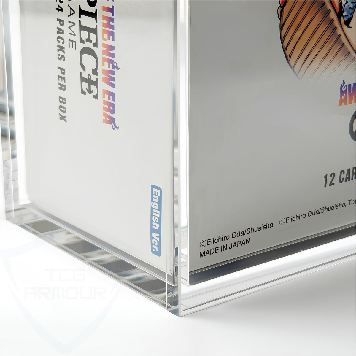 One Piece English OP03-13+ Booster Box Acrylic Case With Magnetic Lid - Booster Box Acrylic Case - TCG Armour - ENG-OP3BB-1