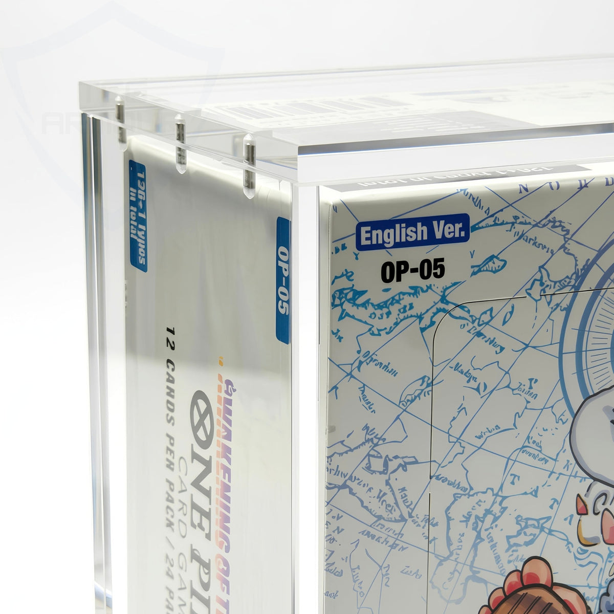One Piece English OP03-13+ Booster Box Acrylic Case With Magnetic Lid - Booster Box Acrylic Case - TCG Armour - ENG-OP3BB-1