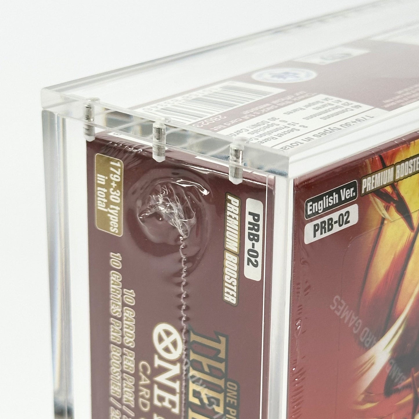 One Piece English PRB - 01/02 Booster Box Acrylic Case With Magnetic Lid - Booster Box Acrylic Case - TCG Armour - OPENG-PRB