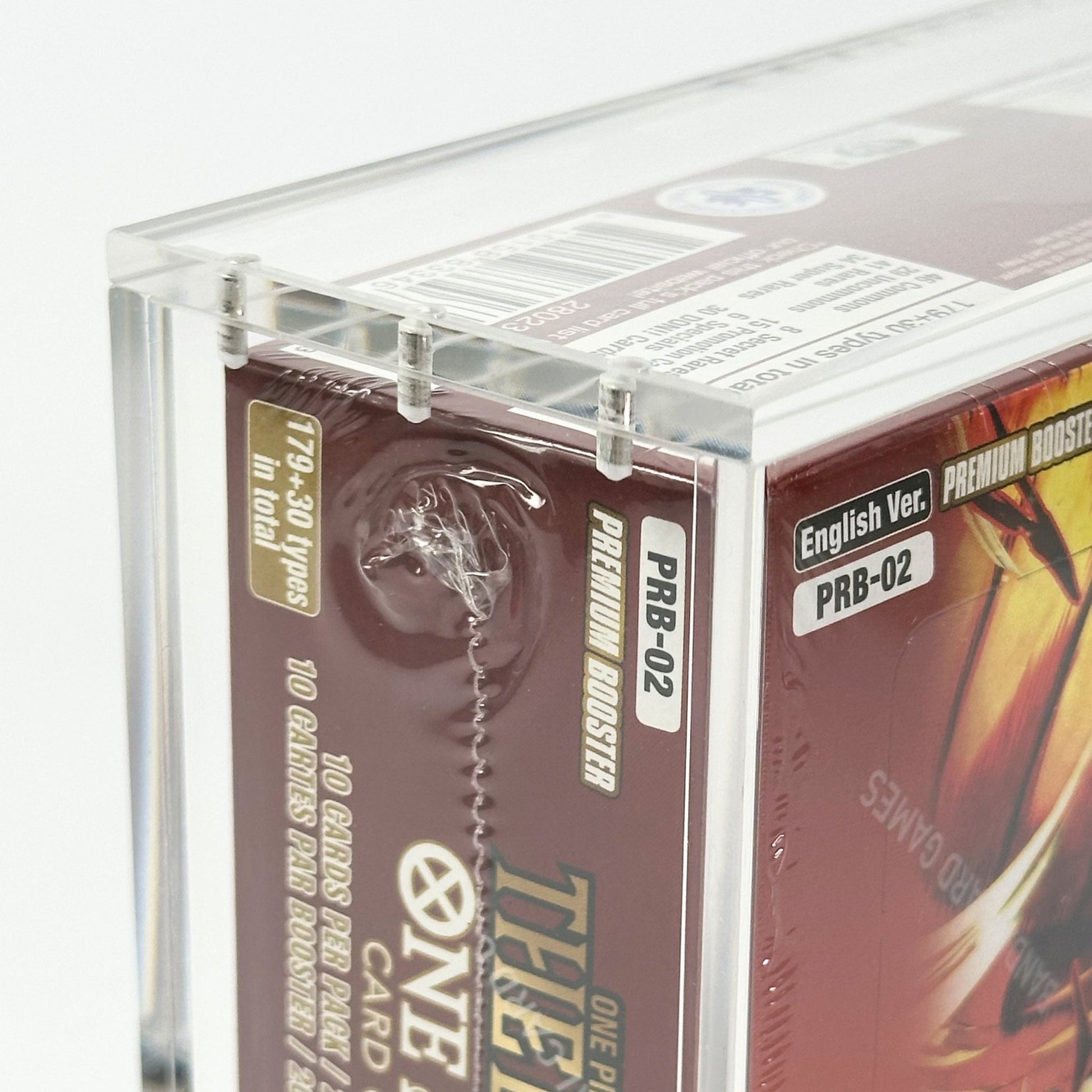 One Piece English PRB - 01/02 Booster Box Acrylic Case With Magnetic Lid - Booster Box Acrylic Case - TCG Armour - OPENG-PRB