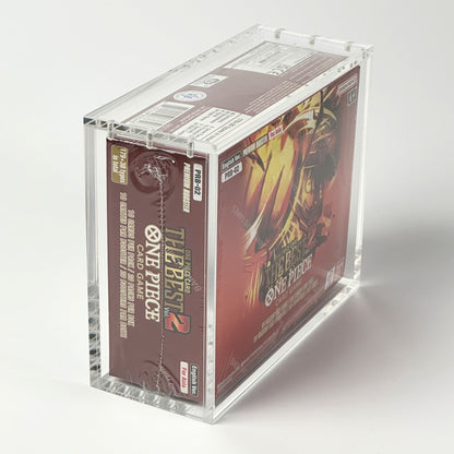 One Piece English PRB - 01/02 Booster Box Acrylic Case With Magnetic Lid - Booster Box Acrylic Case - TCG Armour - OPENG-PRB