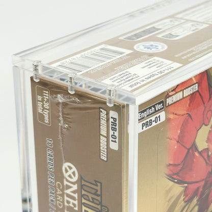 One Piece English PRB - 01/02 Booster Box Acrylic Case With Magnetic Lid - Booster Box Acrylic Case - TCG Armour - OPENG-PRB