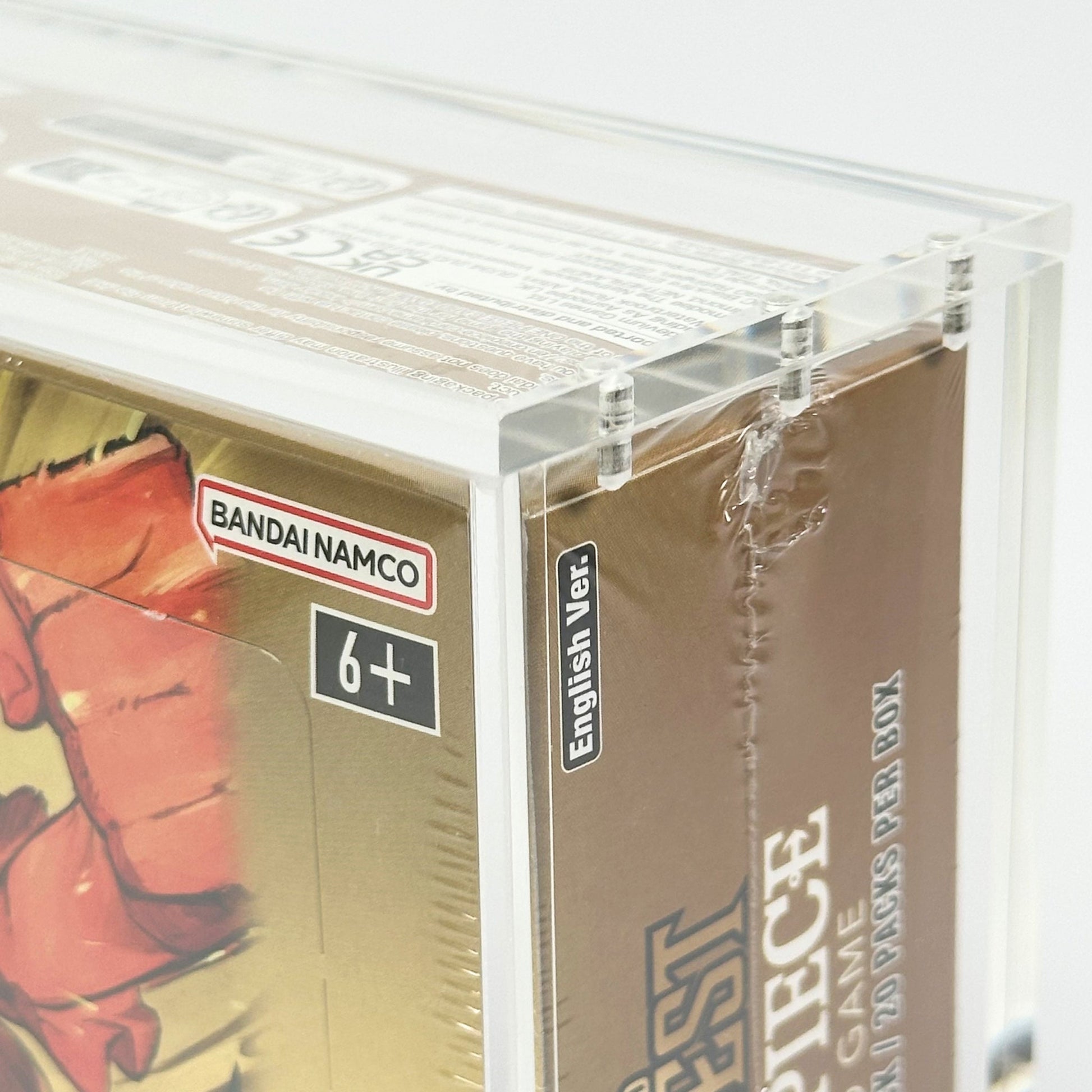 One Piece English PRB - 01/02 Booster Box Acrylic Case With Magnetic Lid - Booster Box Acrylic Case - TCG Armour - OPENG-PRB