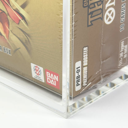 One Piece English PRB - 01/02 Booster Box Acrylic Case With Magnetic Lid - Booster Box Acrylic Case - TCG Armour - OPENG-PRB