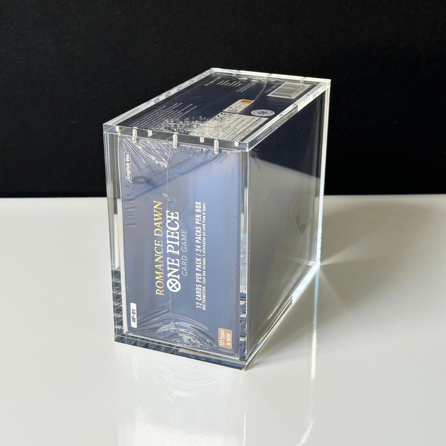 One Piece Slim Fit English OP01 - 2 Booster Box Acrylic Case With Magnetic Lid - Booster Box Acrylic Case - TCG Armour - ENG - OP1BB