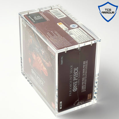 One Piece Slim Fit English OP01 - 2 Booster Box Acrylic Case With Magnetic Lid - Booster Box Acrylic Case - TCG Armour - ENG-OP1BB