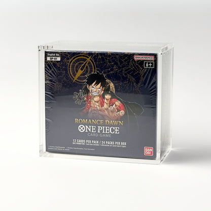One Piece Slim Fit English OP01 - 2 Booster Box Acrylic Case With Magnetic Lid - Booster Box Acrylic Case - TCG Armour - ENG-OP1BB