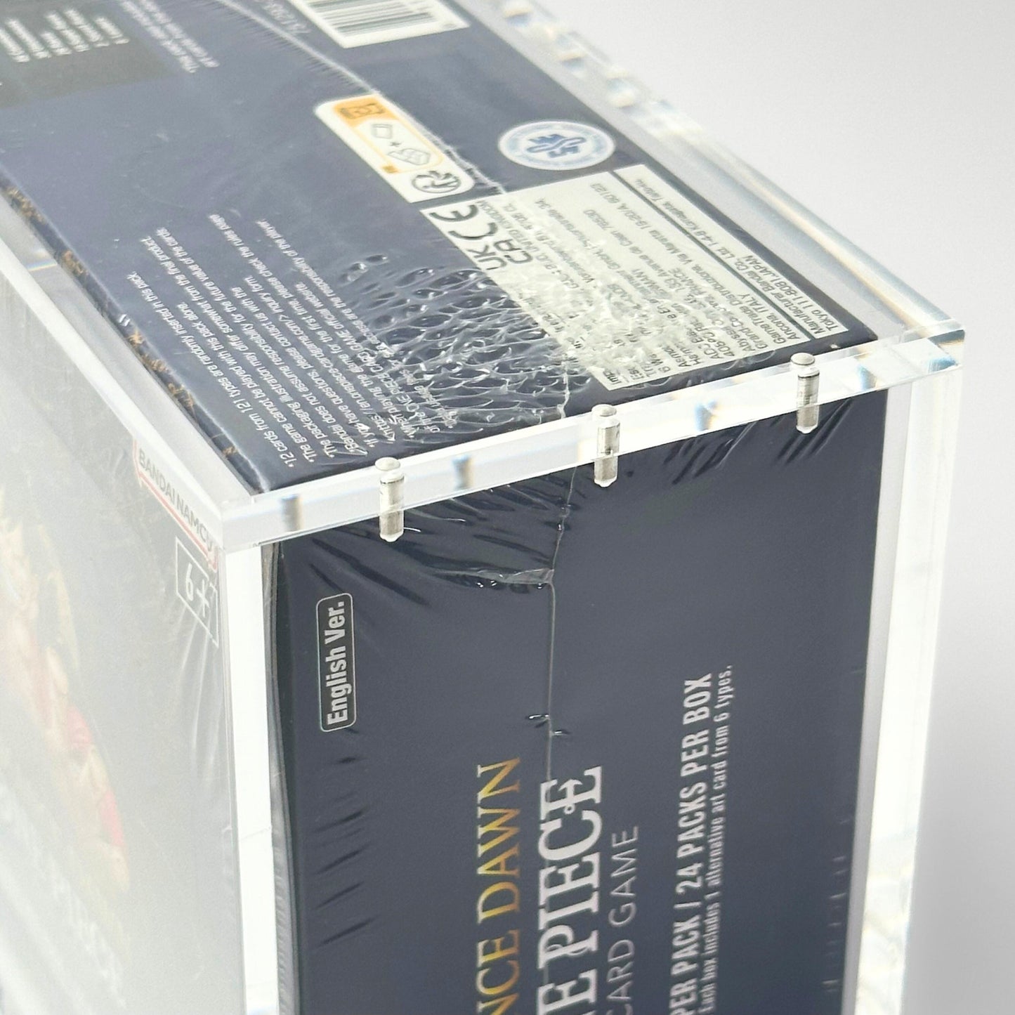 One Piece Slim Fit English OP01 - 2 Booster Box Acrylic Case With Magnetic Lid - Booster Box Acrylic Case - TCG Armour - ENG-OP1BB