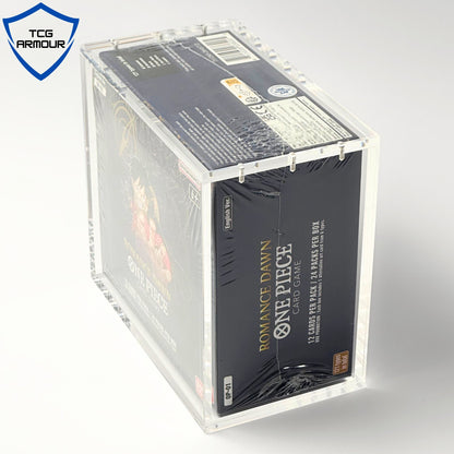 One Piece Slim Fit English OP01 - 2 Booster Box Acrylic Case With Magnetic Lid - Booster Box Acrylic Case - TCG Armour - ENG-OP1BB