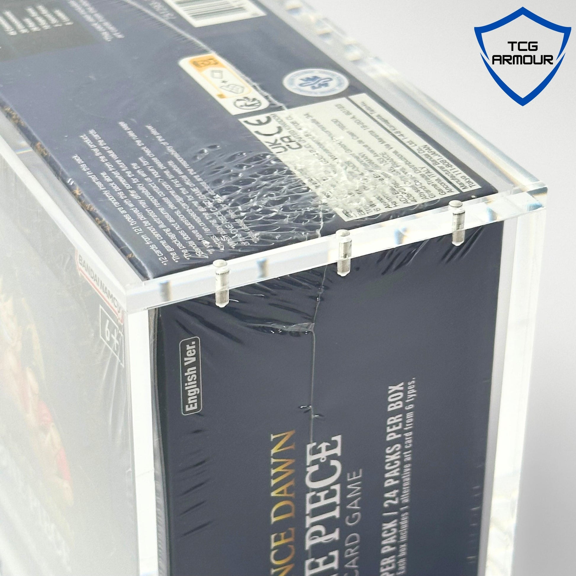 One Piece Slim Fit English OP01 - 2 Booster Box Acrylic Case With Magnetic Lid - Booster Box Acrylic Case - TCG Armour - ENG-OP1BB