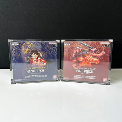One Piece Slim Fit English OP01 - 2 Booster Box Acrylic Case With Magnetic Lid - Booster Box Acrylic Case - TCG Armour - ENG - OP1BB