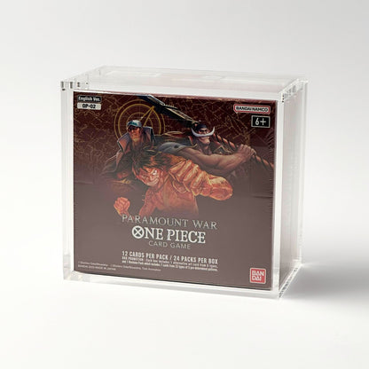 One Piece Slim Fit English OP01 - 2 Booster Box Acrylic Case With Magnetic Lid - Booster Box Acrylic Case - TCG Armour - ENG-OP1BB