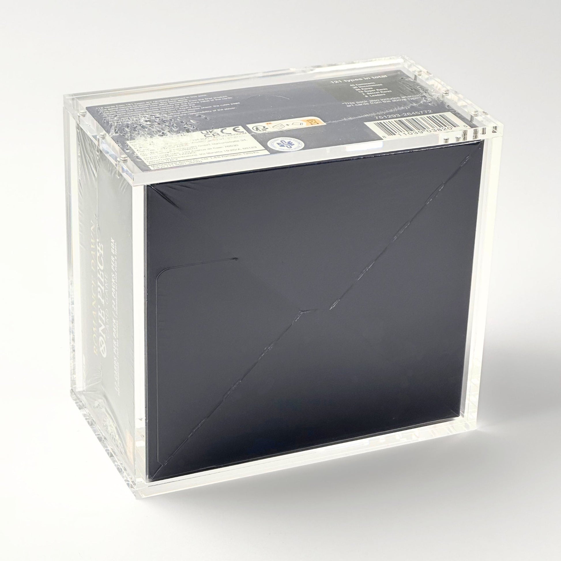 One Piece Slim Fit English OP01 - 2 Booster Box Acrylic Case With Magnetic Lid - Booster Box Acrylic Case - TCG Armour - ENG-OP1BB