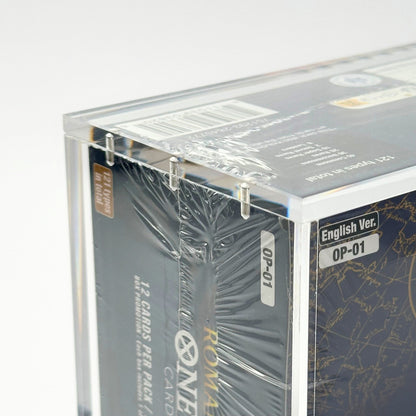 One Piece Slim Fit English OP01 - 2 Booster Box Acrylic Case With Magnetic Lid - Booster Box Acrylic Case - TCG Armour - ENG-OP1BB