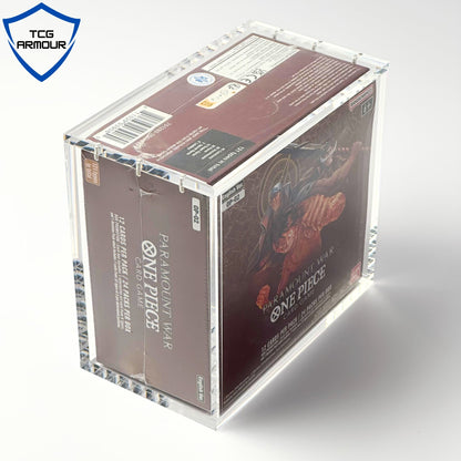 One Piece Slim Fit English OP01 - 2 Booster Box Acrylic Case With Magnetic Lid - Booster Box Acrylic Case - TCG Armour - ENG-OP1BB