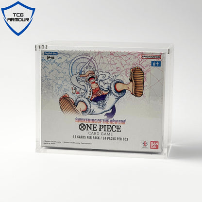 One Piece Slim Fit English OP01 - 2 Booster Box Acrylic Case With Magnetic Lid - Booster Box Acrylic Case - TCG Armour - ENG-OP3BB