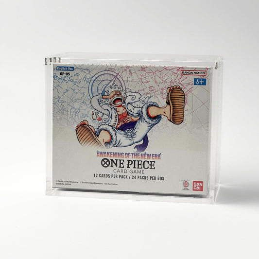 One Piece Slim Fit English OP03 - 12+ Booster Box Acrylic Case With Magnetic Lid - Booster Box Acrylic Case - TCG Armour - ENG-OP3BB