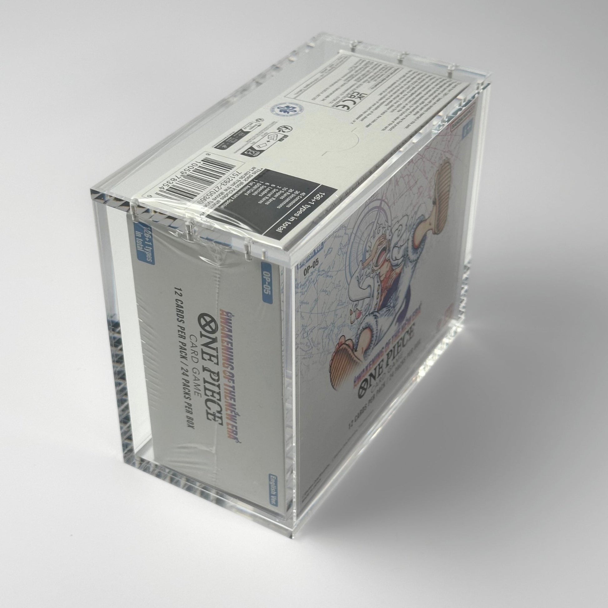 One Piece Slim Fit English OP03 - 12+ Booster Box Acrylic Case With Magnetic Lid - Booster Box Acrylic Case - TCG Armour - ENG-OP3BB