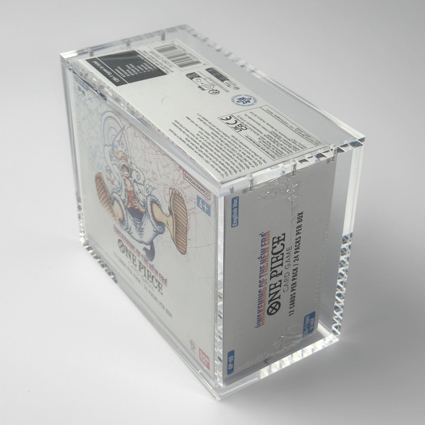 One Piece Slim Fit English OP03 - 12+ Booster Box Acrylic Case With Magnetic Lid - Booster Box Acrylic Case - TCG Armour - ENG-OP3BB