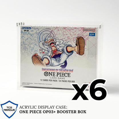One Piece Slim Fit English OP03 - 13+ Booster Box Acrylic Case With Magnetic Lid - Booster Box Acrylic Case - TCG Armour - ENG-OP3BB-2