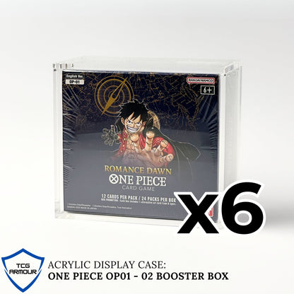 One Piece Slim Fit English OP03 - 13+ Booster Box Acrylic Case With Magnetic Lid - Booster Box Acrylic Case - TCG Armour - ENG-OP3BB-5