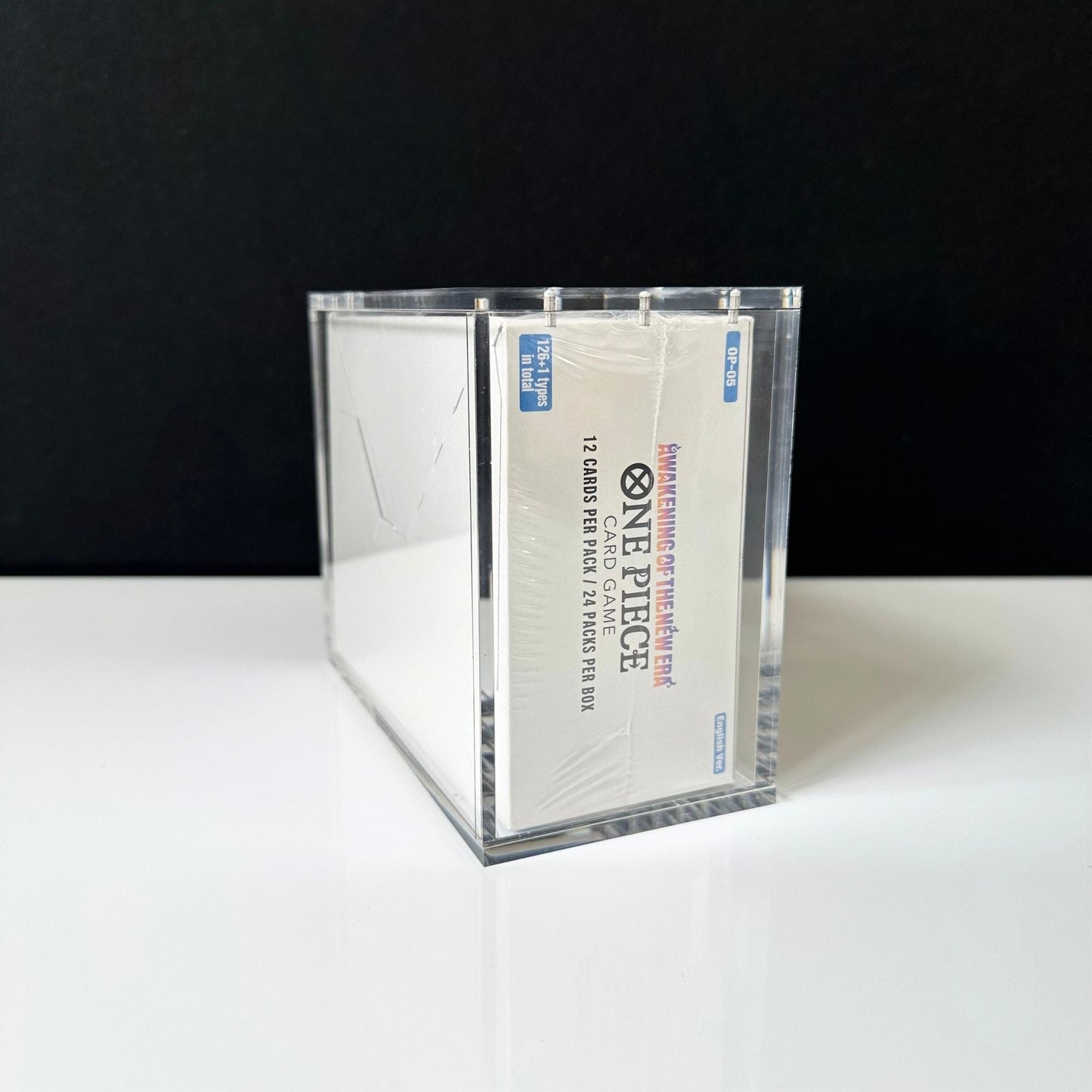 One Piece Slim Fit English OP03+ Booster Box Acrylic Case With Magnetic Lid - Booster Box Acrylic Case - TCG Armour - ENG - OP3BB