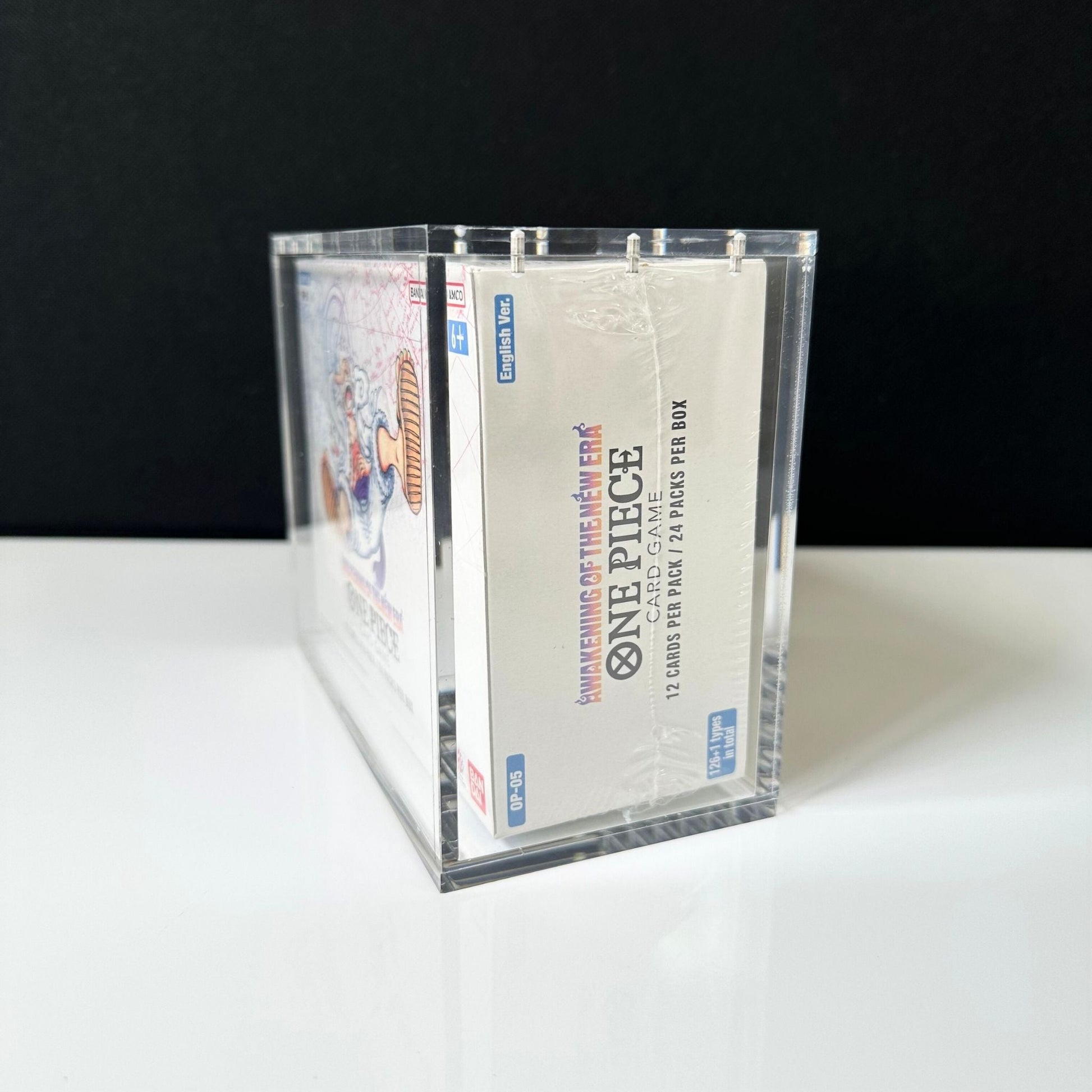 One Piece Slim Fit English OP03+ Booster Box Acrylic Case With Magnetic Lid - Booster Box Acrylic Case - TCG Armour - ENG - OP3BB