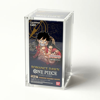 One Piece Slim Fit Japanese OP01 - 03 Booster Box Acrylic Case With Magnetic Lid - Booster Box Acrylic Case - TCG Armour - JAP-OPBB1