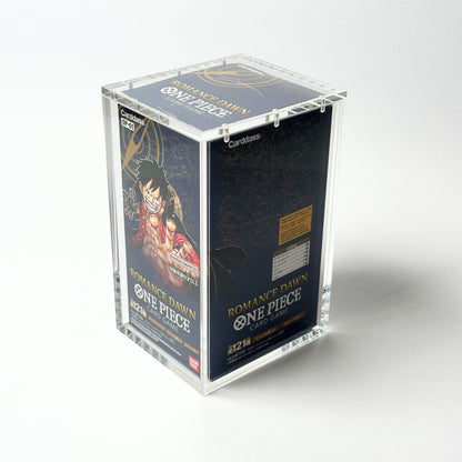 One Piece Slim Fit Japanese OP01 - 03 Booster Box Acrylic Case With Magnetic Lid - Booster Box Acrylic Case - TCG Armour - JAP-OPBB1