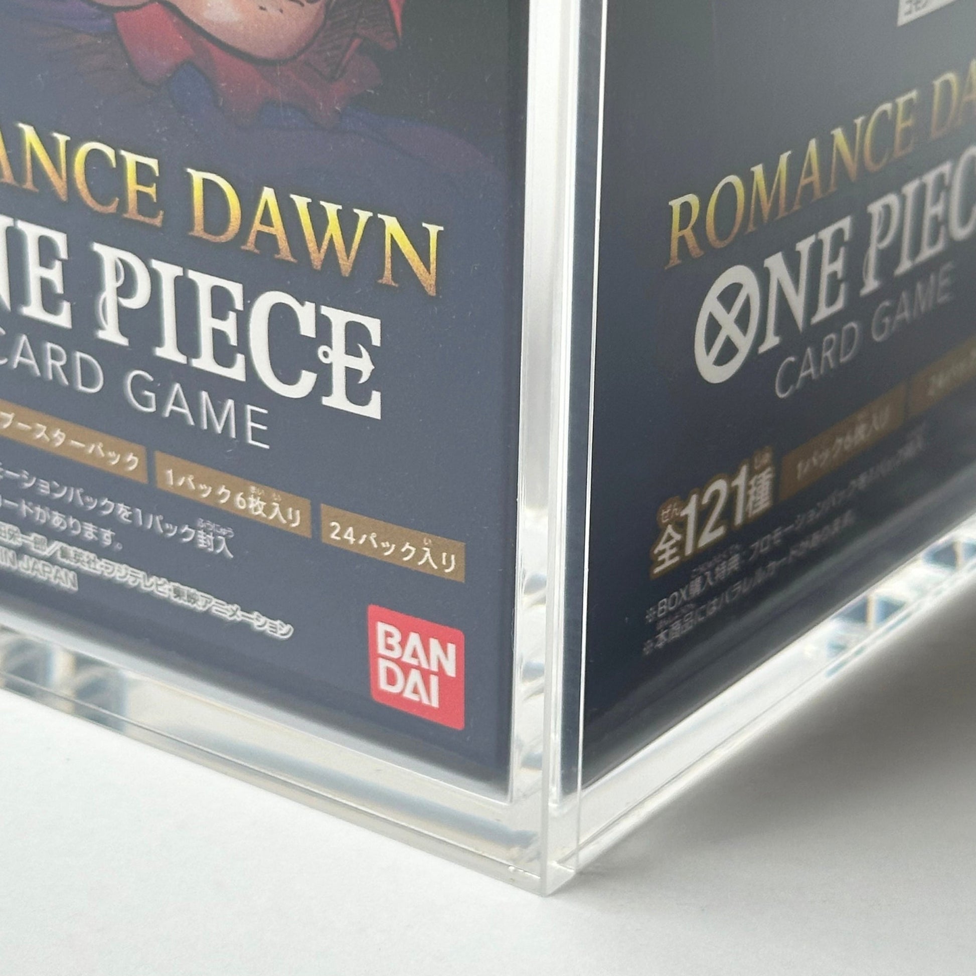 One Piece Slim Fit Japanese OP01 - 03 Booster Box Acrylic Case With Magnetic Lid - Booster Box Acrylic Case - TCG Armour - JAP-OPBB1