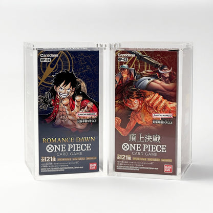 One Piece Slim Fit Japanese OP04+ Booster Box Acrylic Case With Magnetic Lid - Booster Box Acrylic Case - TCG Armour - JAP-OPBB1