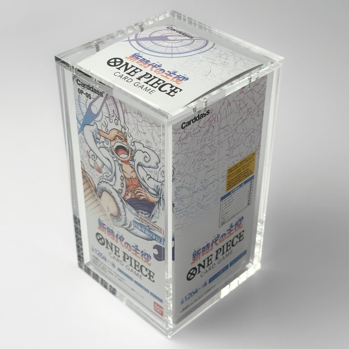 One Piece Slim Fit Japanese OP04+ Booster Box Acrylic Case With Magnetic Lid - Booster Box Acrylic Case - TCG Armour - JAP-OPBB2