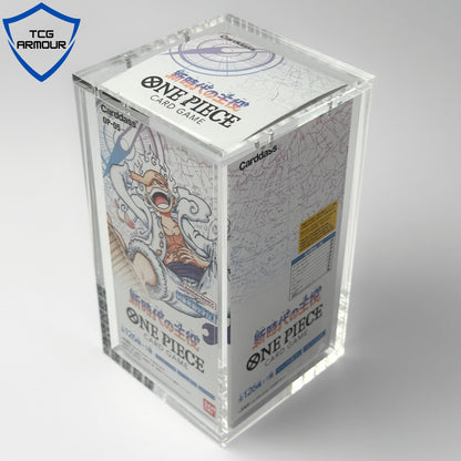 One Piece Slim Fit Japanese OP04+ Booster Box Acrylic Case With Magnetic Lid - Booster Box Acrylic Case - TCG Armour - JAP-OPBB2