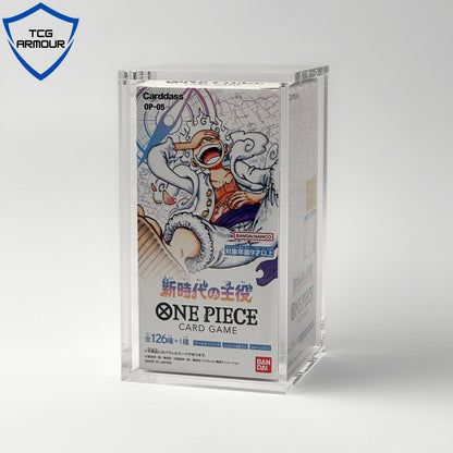 One Piece Slim Fit Japanese OP04+ Booster Box Acrylic Case With Magnetic Lid - Booster Box Acrylic Case - TCG Armour - JAP-OPBB2